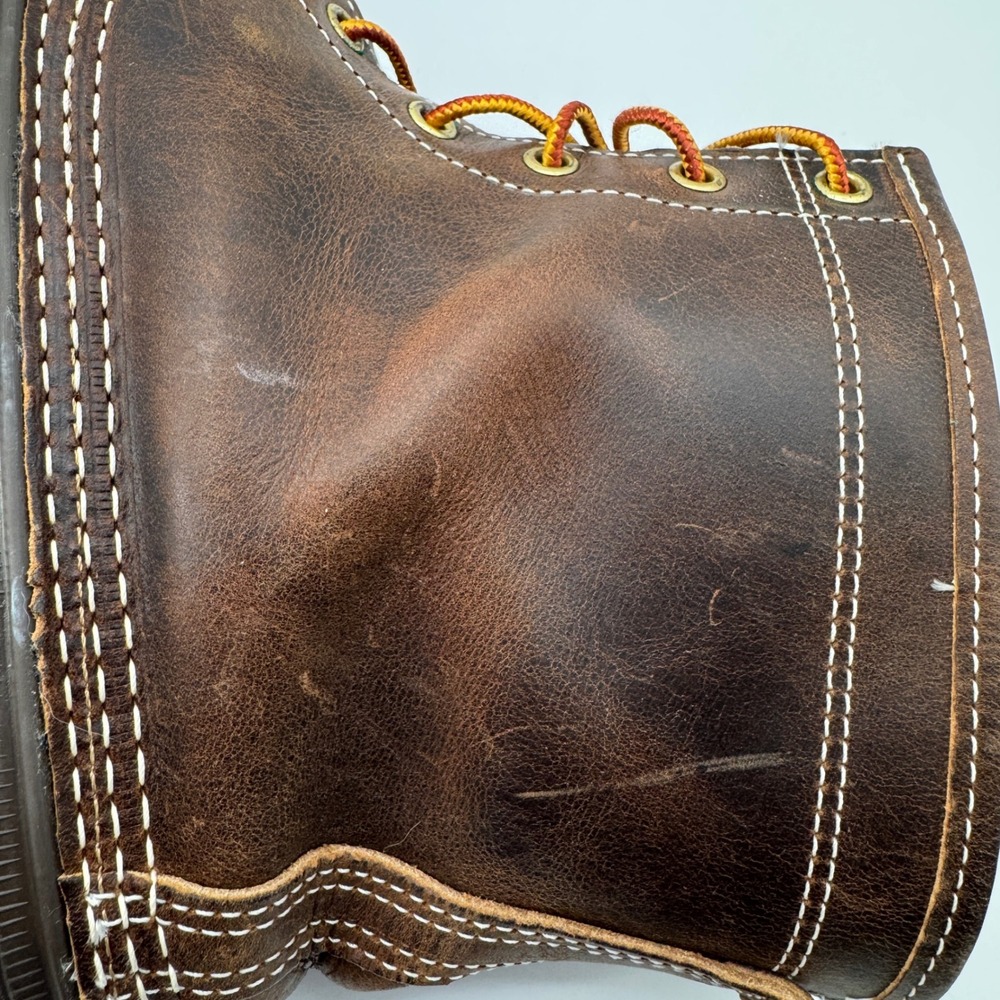 L.L. Bean 8" Duck Boots Mens 12 Brown Excellent Flannel Lined Made in USA 507682 - Picture 11 of 13